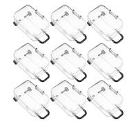 TOMETURE 12 Boîtes à Dragées Mini Valise Créatives Réutilisables Noires, Solides et Faciles à Utiliser pour Présents Invités Lors D'événements, Lot de 12 Pièces
