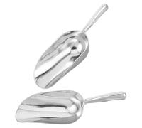 TOMETURE 2 Pièces Pelle à Glace en Alliage D'aluminium Structure Renforcée, Forme Ronde, Facile à Nettoyer, pour Usage Professionnel Cuisine et Buffet