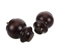 TOMETURE 2 Pièces Pieds en Bois Massif pour Meuble, Pieds de Canapé de Remplacement Vis et Patin Antidérapant, Compatibles Bureau et Lit, Style Européen Élégant Café