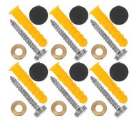 TOMETURE 20 Ensembles Capuchons de Vis Décoratifs pour Fixation Rapide en Plastique et Fer Nickelé, Design Élégant, Adaptés pour Maisons et Véhicules, Installation Fiable