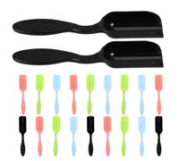 TOMETURE 20 Pièces Pelle de Jardinage Mini en Plastique, Résistante aux Éclaboussures, Manipulation Facile, pour Cactus et Racines de Plantes en Balcon ou Micro-Paysage DIY Couleur