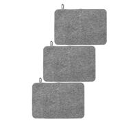 TOMETURE 3 Pièces Coussin Isolant en Feutre pour Sauna et Salle de Bain Design Épaissi et Fond Antidérapant, Tapis de Sauna Confortable pour Spa et Entretien Facile