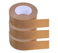 TOMETURE 3 Pièces Ruban Adhésif Kraft Armé Khaki Haute Adhérence sans Activation à L'eau Surface Écrivable pour Emballage et Logistique