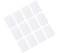 TOMETURE 30 Pièces Autocollants Antidérapants pour Tapis, Polyester Nylon | Fixation Anti-curling, Maintien Sûr Sols Durs, pour Salon et Parquet, Blanc, Lot de 30