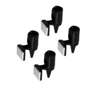 TOMETURE 4 Pcs Sifflet Anti-cerf pour Voiture en Abs Noir Bande Adhésive Forte, Protège Les Collisions Véhicule-Animal pour Sécurité Automobile