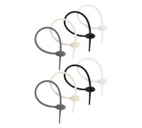 TOMETURE 8 Pièces Attaches de Câble en Silicone Multifonctionnelles Bande Élastique Large pour Appareils Électroménagers et Fils Cuisine, pour Bureaux et Paquet de Congélation
