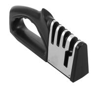 TOMETURE Aiguiseur de Couteaux Base Antidérapante Manuel 4 Étapes avec Tiges en Acier Tungstène et Céramique Facile à Utiliser Cuisine et Ciseaux