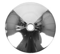 TOMETURE Base Rotative pour Fauteuil de Salon en Acier Inoxydable Argenté, Pied Robuste pour Chaise de Barbier Professionnel, Accessoire Pratique pour Coiffure et Travail