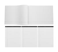 TOMETURE Bloc-notes Juridique Blanc 4pcs Papier Épais et Ligné Large, Facile à Déchirer, pour Dessin et Croquis en Bureau ou École