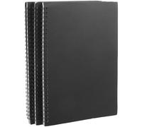 TOMETURE Bloc-notes Papier et Fer, Écriture Fluide Multi-usage à Spirales 3 Pièces Portable pour Adolescents et Garçon et Filles pour École et Bureau