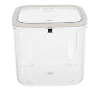 TOMETURE Boîte de Rangement Design Moderne et Transparent en Plastique pour Capsules de Café avec Couvercle à Pression , Protection Contre L'humidité pour Bureau et Station Café