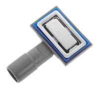 TOMETURE Bouchon de Trop-plein Carré pour Évier Cuisine en Acier | Insert Argenté Moderne, Installation Facile, Débit, Compatible Lavabo Cuisine, Joint Caoutchouc