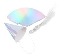 TOMETURE Chapeaux de Fête en Papier Cône Usage Unique Faciles à Porter Lot de 50 16,5 Cm pour Garçon et Filles pour Événements Scolaires et Carnavals