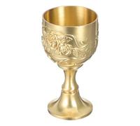 TOMETURE Coupe à Vin en Cuivre Vintage Design Ergonomique et Charme Artistique Européen, Gobelet Métal Élégant pour Réunions Familiales et Dégustation