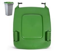 TOMETURE Couvercle de rechange pour poubelle extérieure, 68 x 55 cm, compatible avec les poubelles à roulettes de 240 L, couvercle à charnière résistant aux intempéries, idéal pour le jardin et