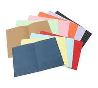 TOMETURE Dossiers A4 Papier Kraft Double Poche Lot de 10 pour Professionnels Bureau Et Classement De Contrats
