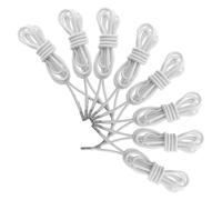 TOMETURE Kit de 8 Cordons Élastiques Ronds en Caoutchouc et Polyester pour Chaise Longue, Résistant à l'usure, pour Fauteuils de Jardin et Camping