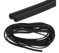 TOMETURE Kit de Réparation de Moustiquaire Fenêtre, Spline Écran 10m Noir | Caoutchouc Thermoplastique, Souple et Robuste, Maintien des Mailles, Profil Rond Creux