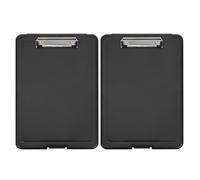 TOMETURE Lot de 2 porte-documents avec rangement, format A4, avec porte-stylo, boîte de rangement en plastique pour papier format Lettre, Légal et A4 ; indispensable pour les infirmières et les