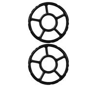 TOMETURE Lot de 2 réducteurs de brûleur à gaz, anneau de travail de 18 cm pour plaque de cuisson, dessous de plat antidérapant pour cafetière/lait, bouilloire, casserole chaude, petit ustensile de