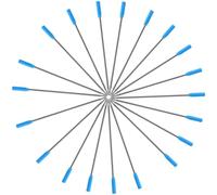 TOMETURE Lot de 25 Recharges pour Stylo à Bille Bleu, Pointe Moyenne 1 Mm, Écriture Fluide et Remplacement Facile, pour Bureau et Étude