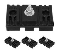 TOMETURE Lot de 4 patins anti-vibrations extérieurs pour climatiseurs split - Base d'amortissement des vibrations du condenseur - Support antidérapant et antichoc pour appartements et bureaux