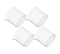 TOMETURE Lot de 4 Pots à Lait en Verre Transparent 110ml Design Vintage, pour Servir Café et Thé Lors de Repas Familiaux en Intérieur