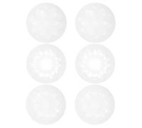 TOMETURE Lot de 6 Moules en Silicone Blanc Forme Fleur pour Fabrication de Bijoux Pendentifs et Colliers, pour Projets DIY et Loisirs Créatifs