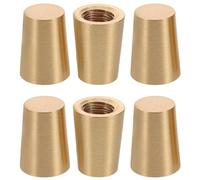 TOMETURE Lot de 6 Pieds en Laiton Doré pour Plateau de Présentation, Support Stable et Protecteur, Adaptés pour Étagères et Meubles, pour Expositions Artisanales