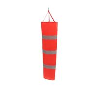 TOMETURE Manche à Air Facile à Installer en Tissu Oxford Imperméable Réfléchissante Rouge Indiquant la Direction Force du Vent de Nuit pour Décoration Extérieure Terrasse