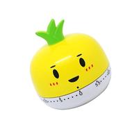 TOMETURE Minuteur Mécanique Cuisine en Plastique Jaune de Tomate, Minuterie Créative et Mignonne Fonction de Rappel pour Activités en Classe la Maison