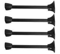 TOMETURE Pieds de Table Pliables en Fer Noir 4 Pièces pour Meubles | Modèle Moderne, Conception Robuste, Lot de Quatre, Format Compact pour Bureau et Banc