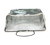 TOMETURE Pochette de Rangement Suspendue en Toile 1 Grosse Poche et 2 Poches Latérales en Maille, Organisateur Mural Stable et Pratique pour Chambre ou Bureau