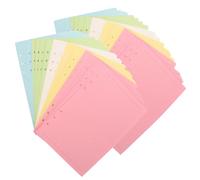 TOMETURE Recharge de Papier Ligné Feuilles A5 Perforées 6 Trous, 2 Sets de 100 Feuilles pour Organiseur Flexible Écriture Fluide en Bureau et Salle de Classe