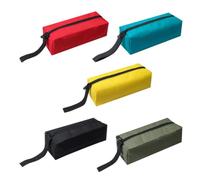 TOMETURE Sacoche à Outils en Oxford 600D, Lot de 5 pièces avec Zip, Design Chic, résistante à l'usure, Pratique pour Organiser Petits Outils en déplacement
