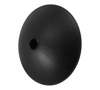 TOMETURE Socle de Remplacement Trou Central 5cm Plaque de Base de Siège Pivotant Ronde en Plastique Noir 400mm pour Fauteuil de Barbier pour Fauteuil de Salon de Coiffure et Tabouret