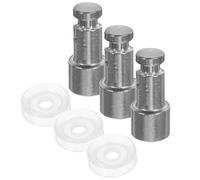 TOMETURE Soupapes à Flotteur Universelles Accessoires Réutilisables en Acier Inoxydable et Caoutchouc Résistance à la Corrosion 3pcs pour Autocuiseur pour 4l/5l/6l