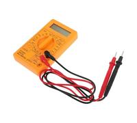 TOMETURE Testeur Multimètre Numérique Portable Jaune Multifonction Buzzer, Mesure Précise Tension et Courant Ac/Dc, Outil Compact pour Électricien et Travaux Électriques