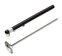 TOMETURE Thermomètre Alimentaire Mini Pile en Acier Inoxydable Noir Mesure Précise pour Café et Soupe Cuisine et Restaurant