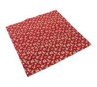 TOMETURE Tissu d'Emballage Japonerie en Coton 70X70 CM pour Pique-Niques et Boîte à Lunch Motif Fleur de Prunier Rouge Carré Réutilisable