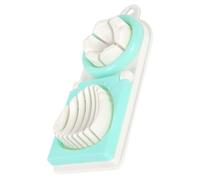 TOMETURE Trancheuse à Œufs Multifonctions Vert Design Ergonomique en Acier Inoxydable et Pp Outil Pratique pour Couper Œufs Durs et Fruits Cuisine