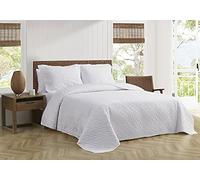 Tommy Bahama Blanc Chevron Parure de lit 1 Personne, Blanc, King