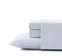 Tommy Bahama - Draps pour très Grand lit, Parure de lit en Percale de Coton, Gracieuse et fraîche, décoration d'intérieur élégante (Ala Moana à Rayures Bleues, très Grand lit)
