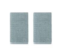 Tommy Bahama Eddie Bauer - Lot de 2 essuie-Mains en Coton très absorbants, résistants à la décoloration et à la décoloration (Turquoise du Pacifique Nord)