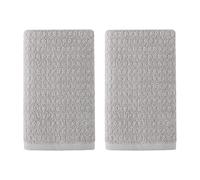 Tommy Bahama Lot de 2 essuie-Mains en Coton très absorbants, résistants à la décoloration, à Faible Peluches et à la décoloration, Gris Pacifique Nord
