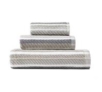 Tommy Bahama Lot de 3 Serviettes 100, Ultra Douces et absorbantes, résistantes à la décoloration, certifiées Oeko-Tex, Coton, Gris pélican