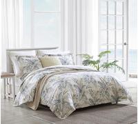 Tommy Bahama | Parure de lit 100 cm, Ultra Douce et Respirante, literie réversible avec taies d'oreiller Assorties, Coton, Bleu, très Grand lit