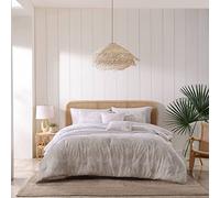 Tommy Bahama - Parure de lit King Size en Coton réversible avec taies d'oreiller Assorties (Costa Blanca Beige, King Size)