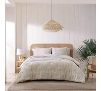 Tommy Bahama - Parure de lit King Size, Parure de lit réversible en Coton avec taies d'oreiller Assorties, décoration d'intérieur Tropicale (Costa Blanca Beige, King Size)