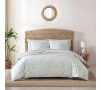 Tommy Bahama - Parure de lit King Size réversible en Coton avec taies d'oreiller Assorties, décoration d'intérieur côtière (Stylo et Encre Vert Clair, très Grand lit)